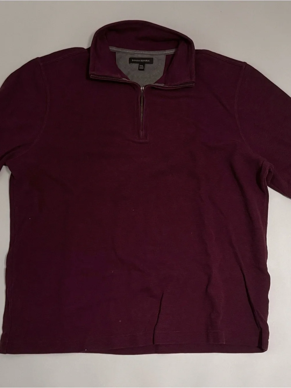 Banana Republic Zip-Up Sweater - Burgundy